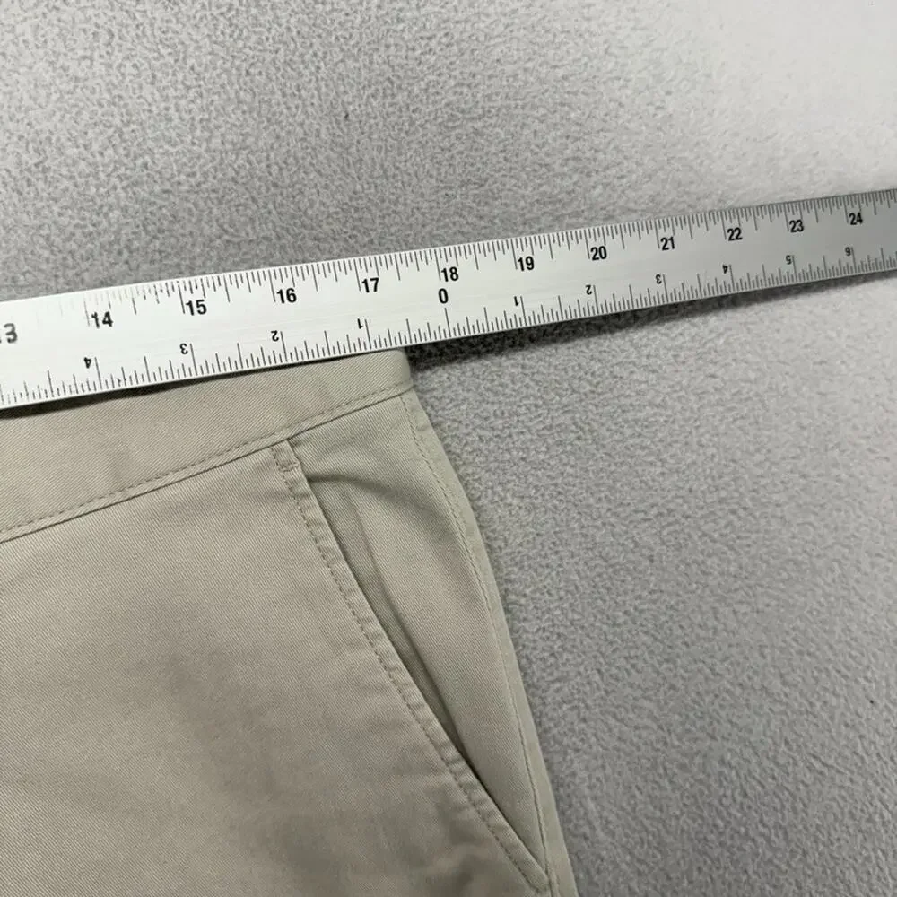 J Crew Pants mens 33x30 (34x31) Beige Chino Khaki Original Preppy Boat Yacht NEW